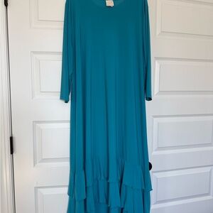 Elegant Teal Dress